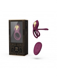 Фиолетовое эрекционное виброкольцо Bayek с пультом ДУ - Zalo - в Коломне купить с доставкой