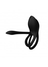 Черное эрекционное виброкольцо Bayek с пультом ДУ - Zalo - в Коломне купить с доставкой