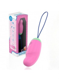 Розовое виброяйцо с петелькой и управлением через приложение - Oninder