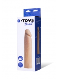 Реалистичная насадка с ярко выраженной головкой - 16,5 см. - A-toys - в Коломне купить с доставкой