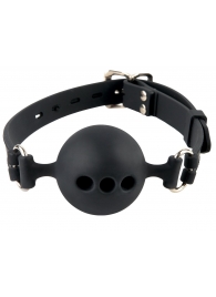 Силиконовый кляп-шар с отверстиями для дыхания Silicone Breathable Ball Gag Small - Pipedream - купить с доставкой в Коломне