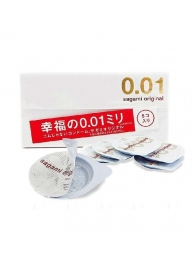 Супер тонкие презервативы Sagami Original 0.01 - 5 шт. - Sagami - купить с доставкой в Коломне