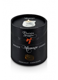Массажная свеча с ароматом шоколада Bougie de Massage Gourmande Chocolat - 80 мл. - Plaisir Secret - купить с доставкой в Коломне