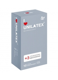 Презервативы с точками Unilatex Dotted - 12 шт. + 3 шт. в подарок - Unilatex - купить с доставкой в Коломне