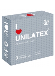 Презервативы с точками Unilatex Dotted - 3 шт. - Unilatex - купить с доставкой в Коломне