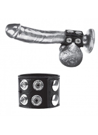 Ремень на член и мошонку 1.5  Cock Ring With Ball Strap - BlueLine - купить с доставкой в Коломне