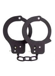 Чёрные наручники из листового металла BONDX METAL CUFFS BLACK - Dream Toys - купить с доставкой в Коломне