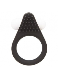 Чёрное эрекционное кольцо LIT-UP SILICONE STIMU RING 1 BLACK - Dream Toys - в Коломне купить с доставкой