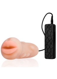 Мастурбатор-ротик с вибрацией REALSTUFF VIBRATING MASTURBATOR MOUTH - Dream Toys - в Коломне купить с доставкой