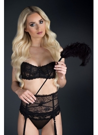 Стек с большим чёрным пером Large Feather Tickler - 65 см. - Blush Novelties - купить с доставкой в Коломне