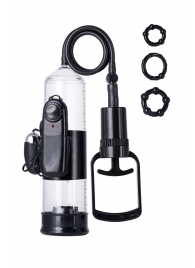 Вакуумная помпа A-toys с вибропулей и эрекционными кольцами - A-toys - в Коломне купить с доставкой