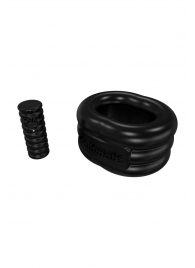 Чёрное эрекционное виброкольцо Stretch - Bathmate - в Коломне купить с доставкой