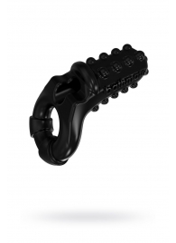 Чёрное эрекционное виброкольцо Tickle - Bathmate - в Коломне купить с доставкой