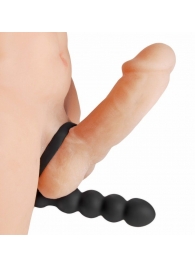 Насадка для двойного проникновения Double Fun Cock Ring with Double Penetration Vibe - XR Brands - в Коломне купить с доставкой