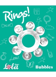 Прозрачное эрекционное кольцо Rings Bubbles - Lola Games - в Коломне купить с доставкой