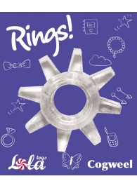 Прозрачное эрекционное кольцо Rings Cogweel - Lola Games - в Коломне купить с доставкой