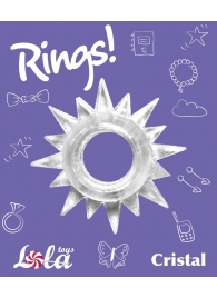 Прозрачное эрекционное кольцо Rings Cristal - Lola Games - в Коломне купить с доставкой