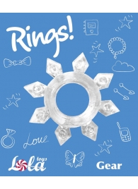 Прозрачное эрекционное кольцо Rings Gear - Lola Games - в Коломне купить с доставкой