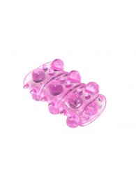 Розовая насадка на пенис Rings Armour - Lola Games - в Коломне купить с доставкой