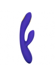 Фиолетовый вибратор с функцией электростимуляции Intimate E-Stimulator Dual Wand - 21,5 см. - California Exotic Novelties - купить с доставкой в Коломне