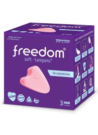 Женские гигиенические тампоны без веревочки FREEDOM normal - 3 шт. - Freedom - купить с доставкой в Коломне