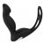Черный вибромассажер простаты P-PLEASER W ERECTION ENHANCE - Dream Toys - в Коломне купить с доставкой