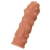 Телесная реалистичная насадка KOKOS Extreme Sleeve 11 с дополнительной стимуляцией - 12,7 см. - KOKOS - в Коломне купить с доставкой