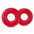 Набор из 2 красных эрекционных колец DONUT RINGS OVERSIZED - Blush Novelties - в Коломне купить с доставкой
