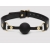 Черный кляп-шар Bound to You Faux Leather Ball Gag - Fifty Shades of Grey - купить с доставкой в Коломне