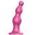 Розовая насадка Strap-On-Me Dildo Plug Beads size S - Strap-on-me - купить с доставкой в Коломне