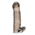 Дымчатая насадка на пенис с вибрацией  Vibrating Penis Enhancing Sleeve Extension - 13,3 см. - BlueLine - в Коломне купить с доставкой