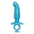 Голубая анальная пробка для массажа простаты Hither Silicone Prostate Plug - 14,3 см. - b-Vibe - в Коломне купить с доставкой