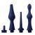 Набор из 3 универсальных насадок для анального душа Universal 3 Piece Silicone Enema Attachment Set - XR Brands - купить с доставкой в Коломне
