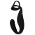 Черное эрекционное кольцо со стимуляцией промежности и анальной пробкой Cock Ring with RC Prostate Plug - Orion - в Коломне купить с доставкой