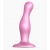Розовая насадка Strap-On-Me Dildo Plug Curvy size M - Strap-on-me - купить с доставкой в Коломне