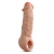 Телесная насадка-удлинитель Intrepid 9.25 Inch Realistic Penis Extender Sleeve - 23,5 см. - Blush Novelties - в Коломне купить с доставкой