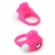 Розовое эрекционное кольцо с щеточкой LIT-UP SILICONE STIMU RING 5 - Dream Toys - в Коломне купить с доставкой