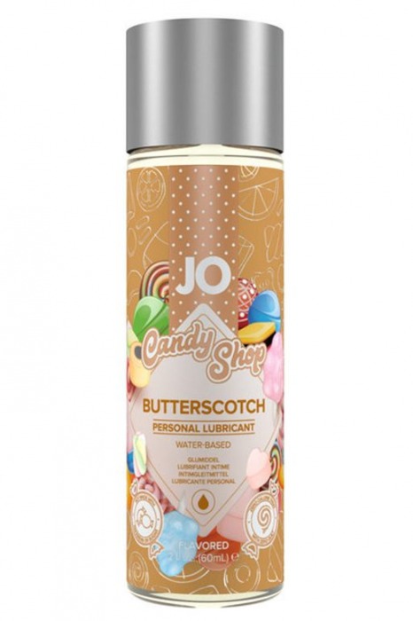 Смазка на водной основе Candy Shop Butterscotch с ароматом ирисок - 60 мл. - System JO - купить с доставкой в Коломне