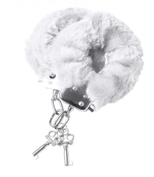 Наручники с белой меховой опушкой - ToyFa - купить с доставкой в Коломне