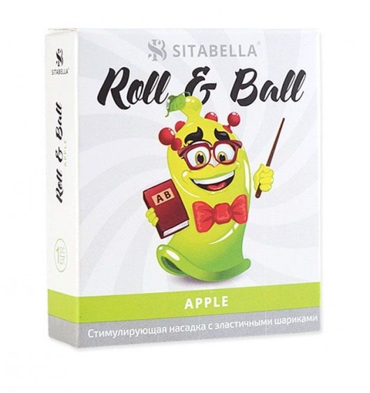 Стимулирующий презерватив-насадка Roll   Ball Apple - Sitabella - купить с доставкой в Коломне