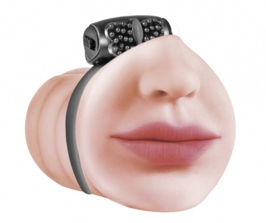 Мастурбатор-ротик с виброкольцом Satisfaction Beloved - Lola Games - в Коломне купить с доставкой