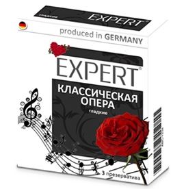 Гладкие презервативы Expert  Классическая опера  - 3 шт. - Expert - купить с доставкой в Коломне