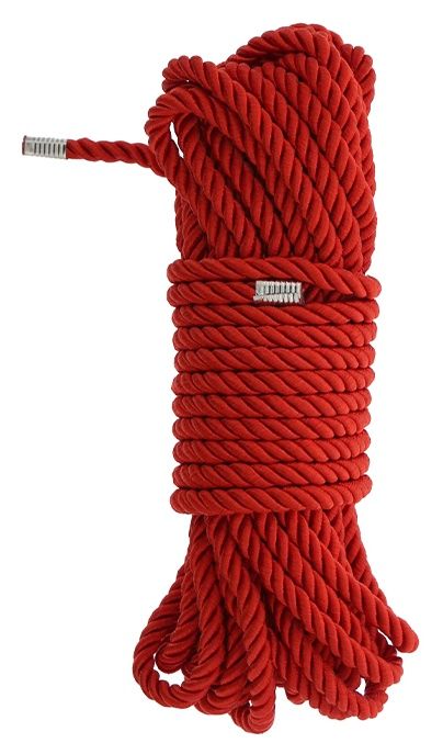 Красная веревка DELUXE BONDAGE ROPE - 10 м. - Dream Toys - купить с доставкой в Коломне