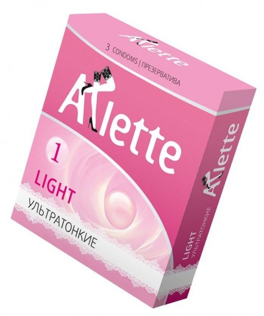 Ультратонкие презервативы Arlette Light - 3 шт. - Arlette - купить с доставкой в Коломне