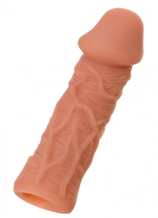 Телесная реалистичная насадка KOKOS Extreme Sleeve 05 с дополнительной стимуляцией - 12,7 см. - KOKOS - в Коломне купить с доставкой