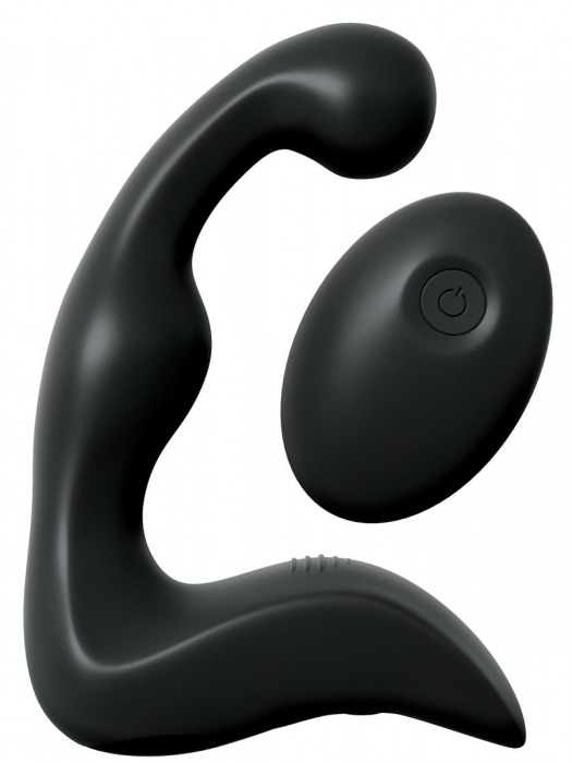 Черный вибромассажер простаты с пультом ДУ Control P-Spot Pro - Pipedream - в Коломне купить с доставкой