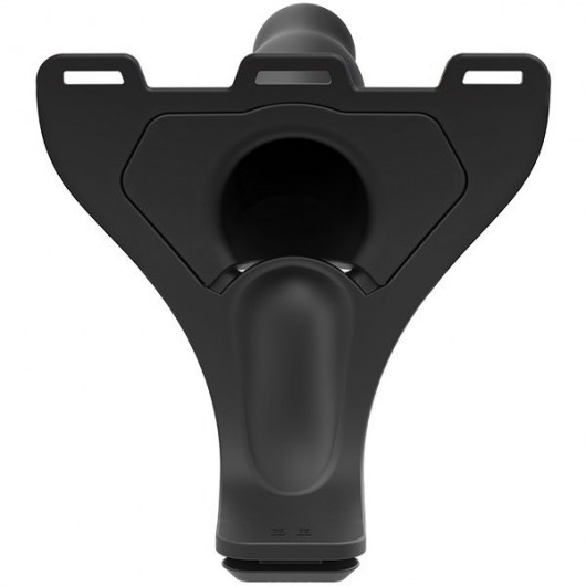 Черный полый вибрострапон Body Extensions BE Aroused - 17,78 см. - Doc Johnson - купить с доставкой в Коломне