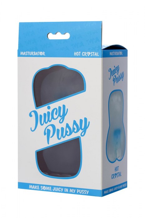 Прозрачный реалистичный мастурбатор Juicy Pussy Hot Crystal - ToyFa - в Коломне купить с доставкой