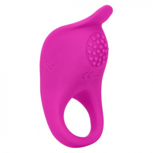 Ярко-розовое эрекционное виброкольцо Silicone Rechargeable Teasing Enhancer - California Exotic Novelties - в Коломне купить с доставкой