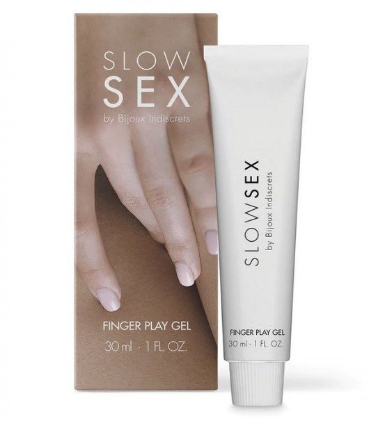 Гель для мастурбации с ароматом кокоса Slow Sex Finger Play Gel - 30 мл. - Bijoux Indiscrets - купить с доставкой в Коломне